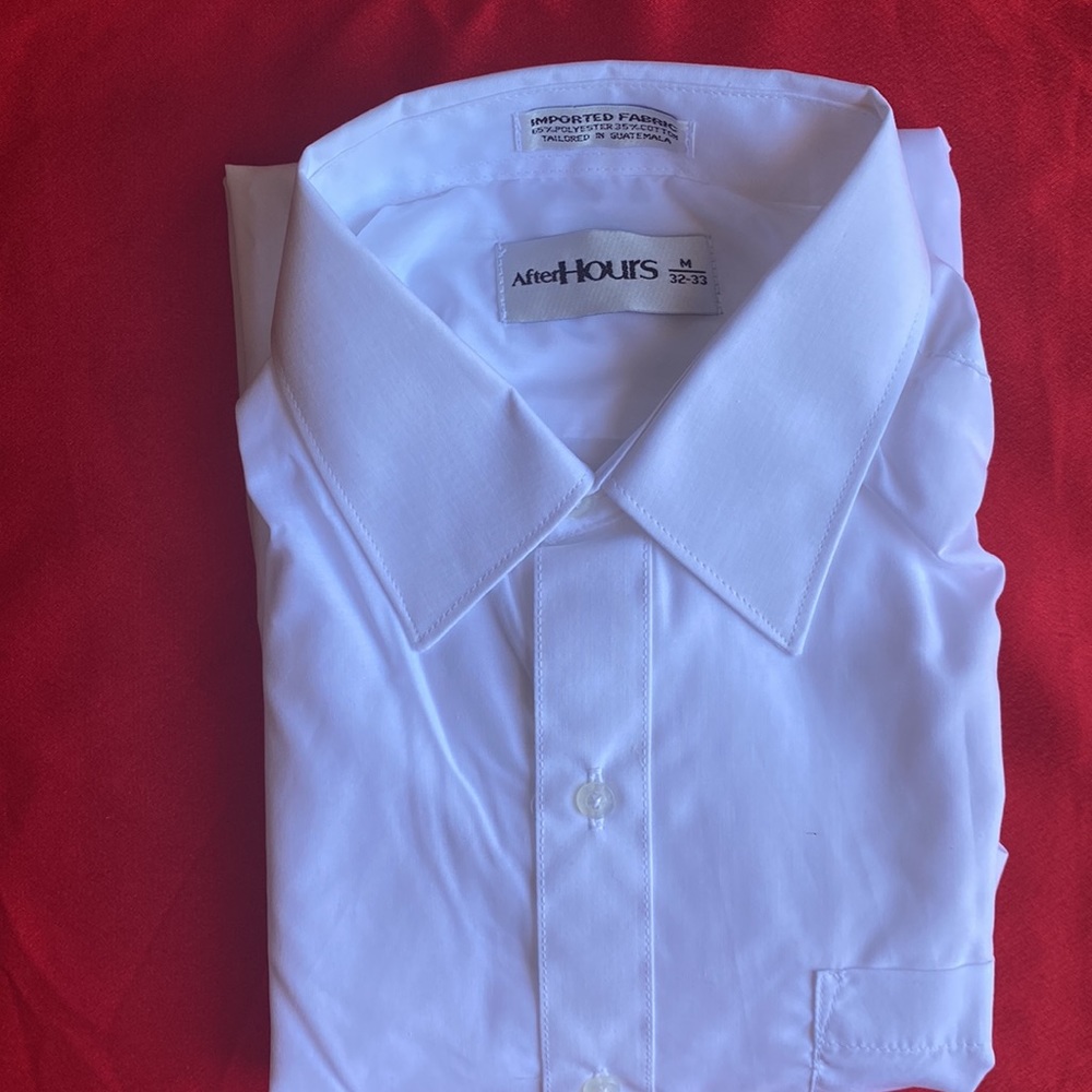 Brand new M-3 After Hours tuxedo shirt white for men
